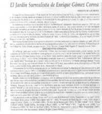 El jardín surrealista de Enrique Gómez Correa