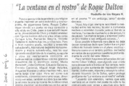 "La ventana en el rostro" de Roque Dalton