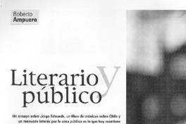 Literario y público (entrevista)