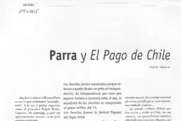 Parra y el pago de Chile