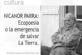 Ecoposía o la emergencia de salvar la tierra