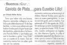 Gaviota de plata -- para Eusebio Lillo!