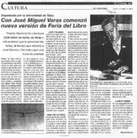 Con José Miguel Varas comenzó nueva versión de Feria del Libro