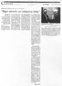 "Sigo siendo un talquino feliz"