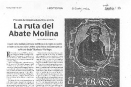 La ruta del Abate Molina