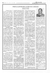 Poeta Alonso de la Fuente cantado