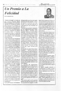 Un premio a la felicidad