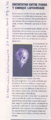 Encuentro entre Parra y Enrique Lafourcade