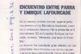 Encuentro entre Parra y Enrique Lafourcade