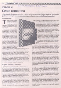 Literatura : gente como uno