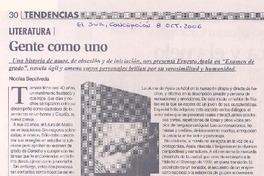 Literatura : gente como uno