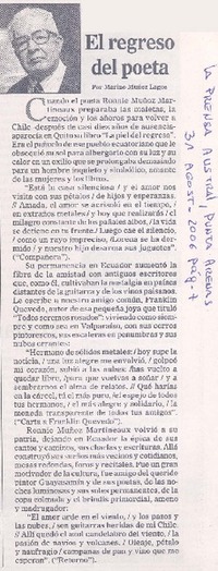 El regreso del poeta