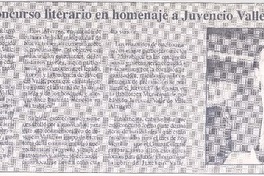 Finalizó concurso literario en homenaje a Juvencio Valle