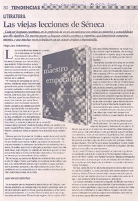 Las viejas lecciones de Séneca