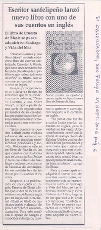 Escritor sanfelipeño lanzó nuevo libro con uno de sus cuentos en inglés