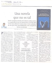 Una novela que no es tal