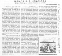 Memoria silenciosa