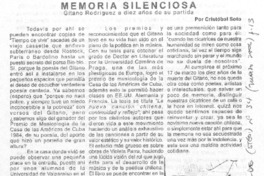 Memoria silenciosa