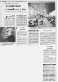 Las escuelas de verano de ayer y hoy