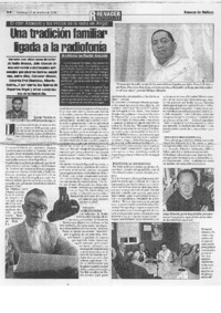 Una tradición familiar ligada a la radiofonía