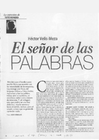 El señor de las palabras (entrevista)