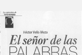 El señor de las palabras (entrevista)