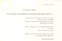 Notas sobre la experiencia del Hay en Eduardo Anguita