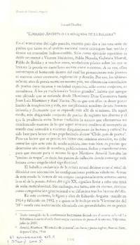 Eduardo Anguita, o, La búsqueda de la palabra