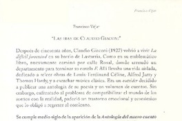 Las iras de Claudio Giaconi (entrevista)