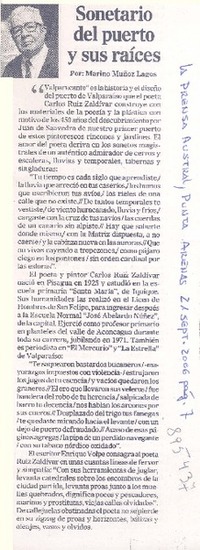 Sonetario del puerto y sus raíces