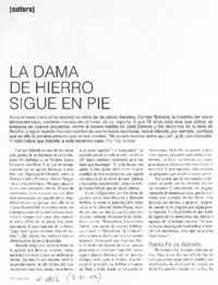 La dama de hierro sigue en pie
