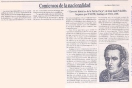 Comienos de la nacionalidad