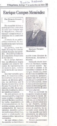 Enrique Campos Menéndez