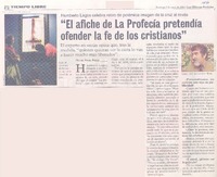 Humberto Lagos celebra retiro de polémica imagen de la cruz al revés : "El afiche de La Profecía pretendía ofender la fe de los cristianos