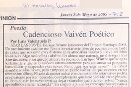 Poesía : Candecioso vaivén poético