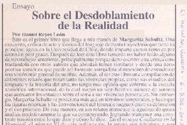 Ensayo sobre el desdoblamiento de la realidad