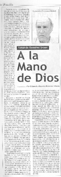 A la mano de Dios