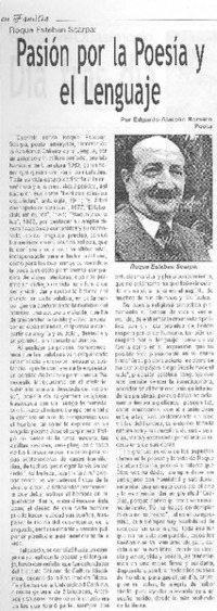 Pasión por la poesía y el lenguaje