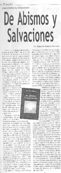 De abismos y salvaciones