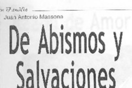 De abismos y salvaciones