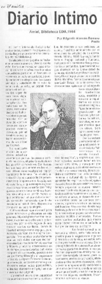 Diario íntimo