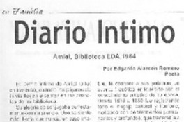 Diario íntimo