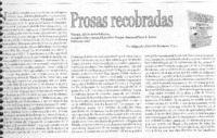 Prosas recobradas