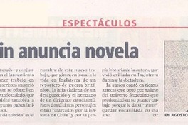 Guelfenbein anuncia novela