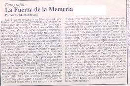 Fotografía : la fuerza de la memoria