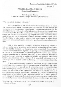 Miguel Castillo Didier, helenista y humanista