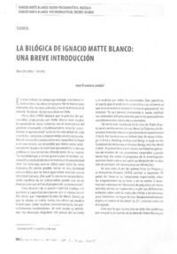 La Bilógica de Ignacio Matte Blanco: una breve introducciòn