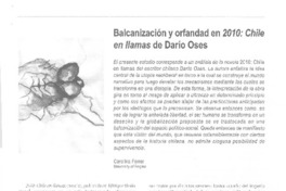 Balcanización y orfandad en 2010: Chile en llamsd de Darío Oses