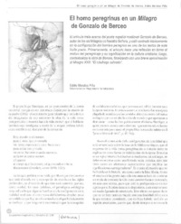 El homo peregrinus en un Milagro de Gonzalo de Berceo