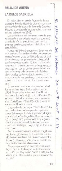 Reloj de arena : la dulce Gabriela